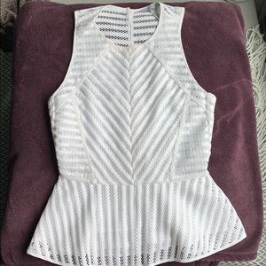 H&M eyelet peplum top